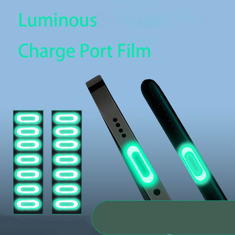 5pcs Stiker Film Pelindung Port Charging Micro USB / Type C Universal Anti Gores