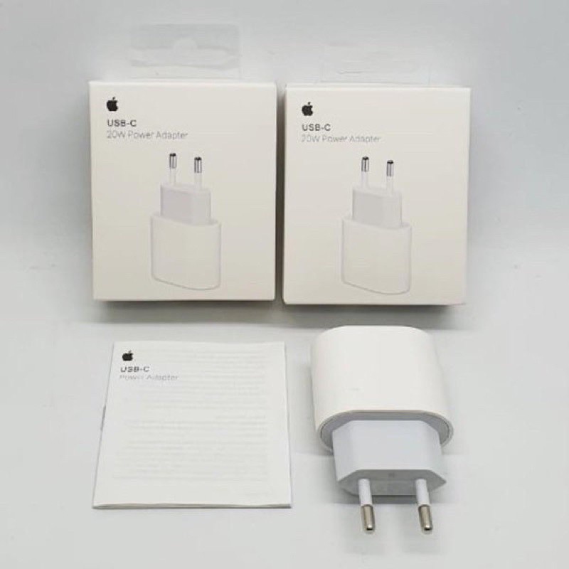 CHARGER 20W FAST CHARGING CHARGER iPHO/NE FAST CHARGING (1 Paket Power Adapter + Kabel PD USB-C) Charger 20 Watt