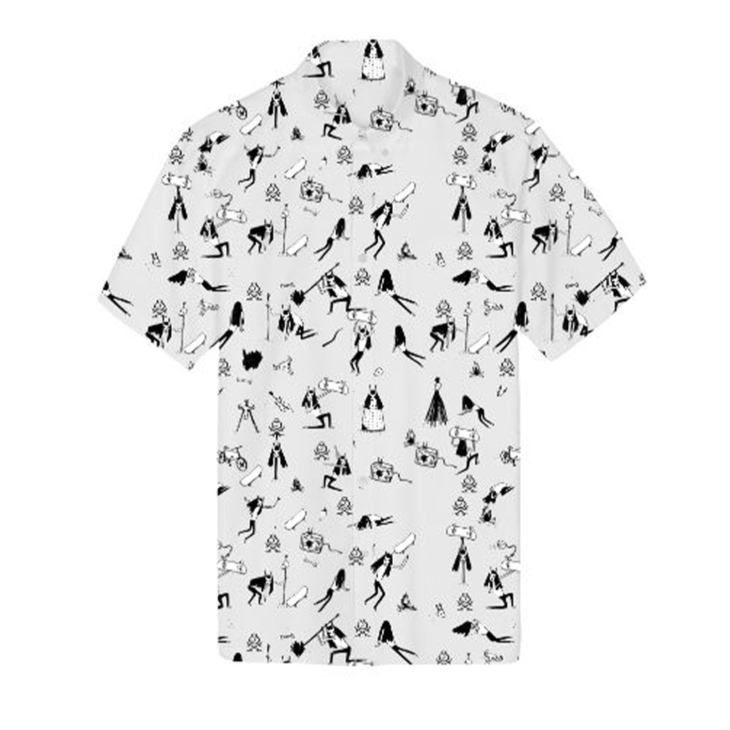 Juice Ematic Kemeja Lengan Pendek Pria Putih Skate Sekte MSHS94201-WHT Planet Surf