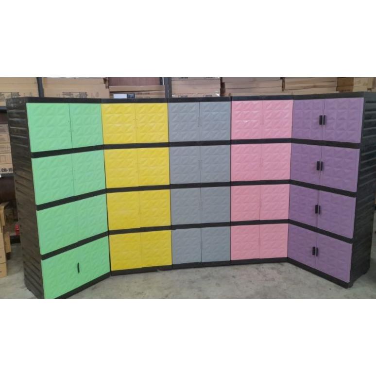 LEMARI PLASTIK SUSUN 4 LEMARI BAJU PLASTIK LEMARI SUSUN JUMBO PLASTIK MURAHHHH...,,,,,