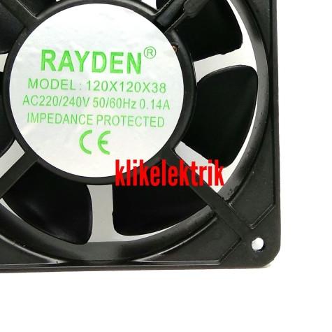 Kipas Komputer Cooling Fan Rayden Pendingin Panel Blower AC 220V 12CM