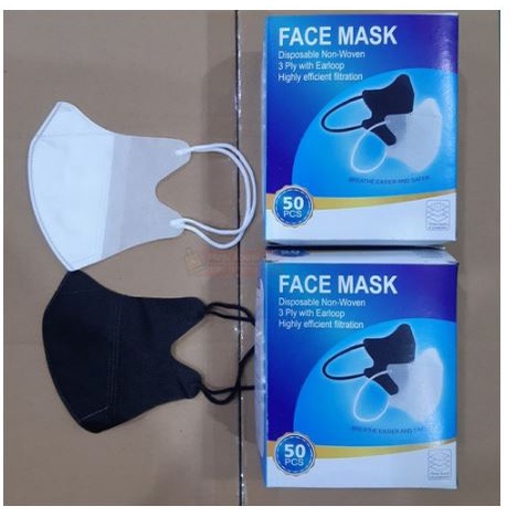MASKER DUCKBILL  SATUAN - MASKER FACE MASK TEBAL DAN NYAMAN