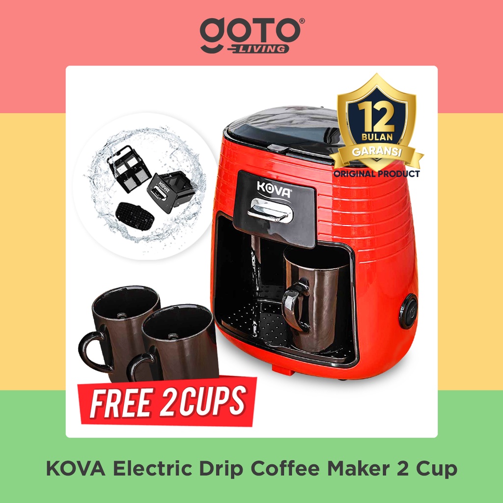 Jual Kova Double Drip Electric Coffee Maker Mesin Kopi Elektrik Listrik