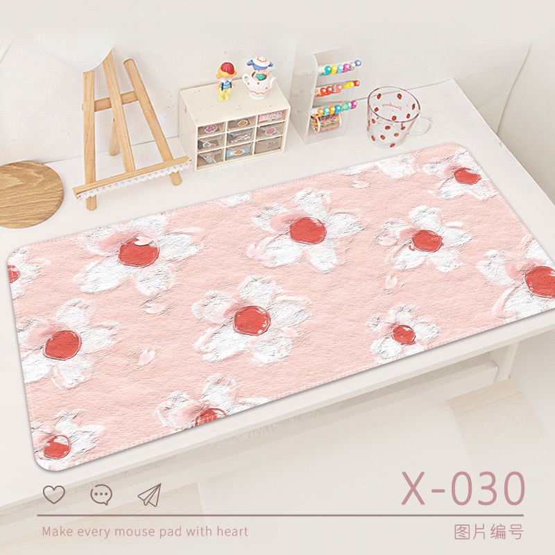 Big Mouse Pad Motif Kartun Lucu Anti Slip Tahan Lama Untuk Meja Komputer