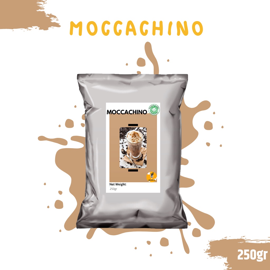 BUBUK MINUMAN RASA MOCCACHINO 250GR / SERBUK MINUMAN ANEKA RASA / BUBUK MINUMAN KEKINIAN / MINUMAN INSTAN / BOBA DRINKS