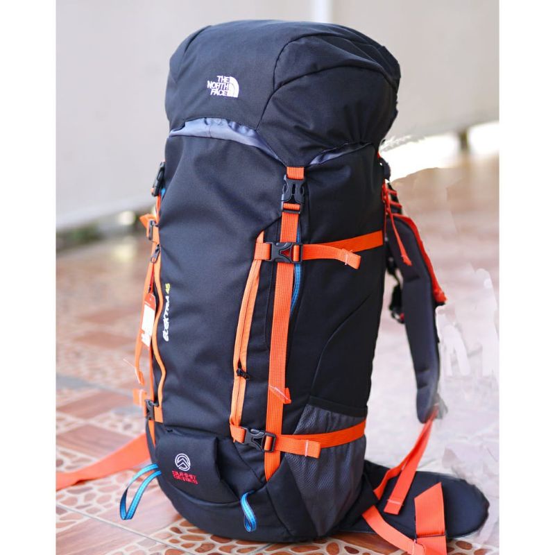 Tas Carrier TNf elextra 45L bonus Raincover # Tas Ransel Gunung