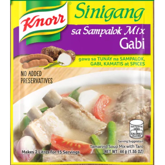 

Bumbu Instant Knorr Masakan Khas Filipina Sinigang sa Sampalok Mix Gabi 44g Sayur Asem ala Filipin