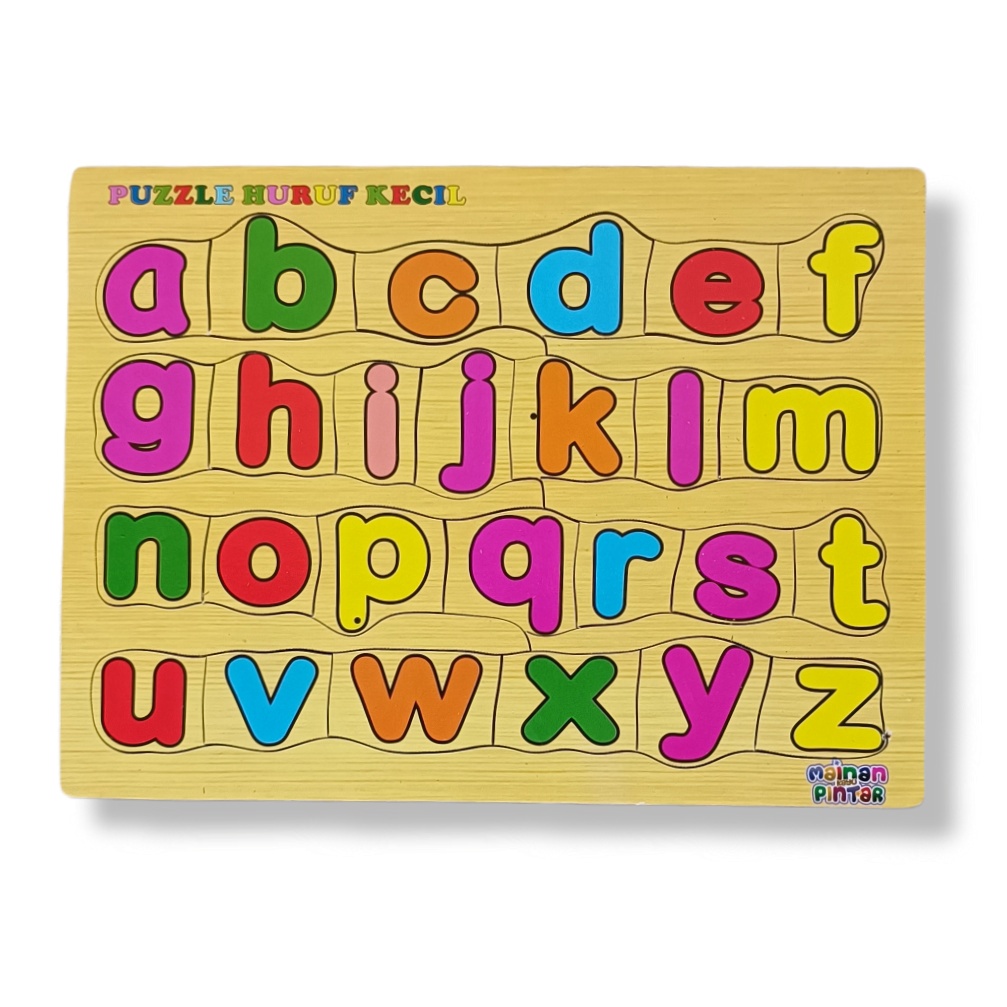 Puzzle Kayu Pengenalan Huruf Hijaiyah Huruf Alphabet Dan Angka - Mainan edukasi Anak - Rapid Toys