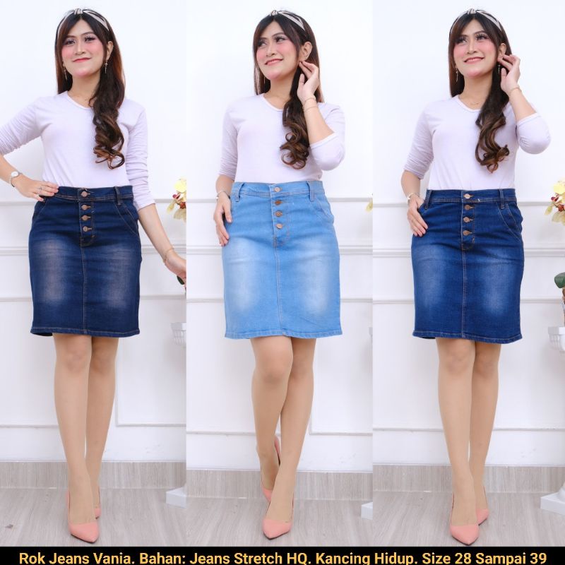 Rok Jeans Span Stretch Vania