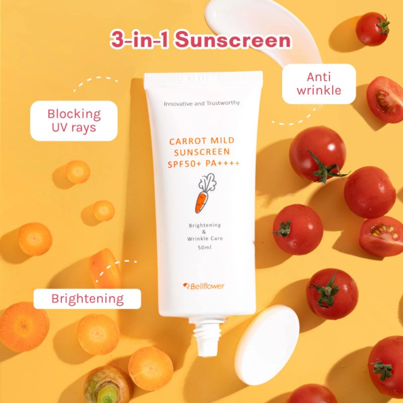 bellflower carrot mild sunscreen 50ml