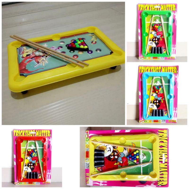 Mainan Mini Billiard Table Game Murah - Papan Games Olahraga Meja Billiar Mini Anak Edukatif