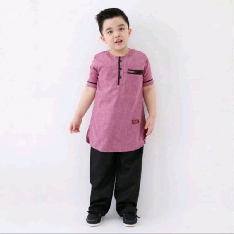 Baju Koko anak laki laki terlaris/Koko MADINAH 1-12 tahun
