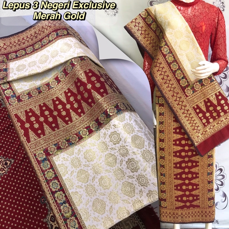 SONGKET LEPUS 3 NEGERI EXCLUSIVE - SONGKET TENUN TANGAN ASLI PALEMBANG