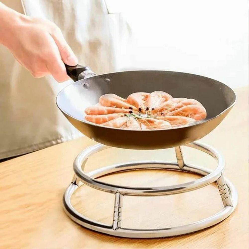 [Elegan] Rak Wajan Tebal High Quality Diameter23 /26/29cm Untuk Panci Kompor Gas Fry Pan Double Penahan Anti Panas