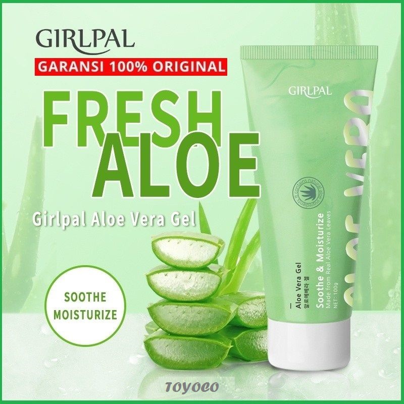Girlpal Aloe Vera Gel Lidah Buaya Mousturizer Pelembab Wajah Moisturizer Gel Kulit Berminyak Aloevera Alovera Olevera Gel Lidah Buaya Ori Untuk Wajah Original Bpom