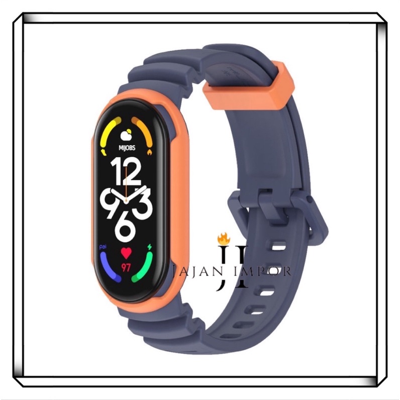 strap Untuk Mi Band 7 6 5 Tali Gelang untuk Xiaomi MiBand 76  5 4 3 Tali Gelang Silikon untuk Miband 6 Gelang NFC Band Global