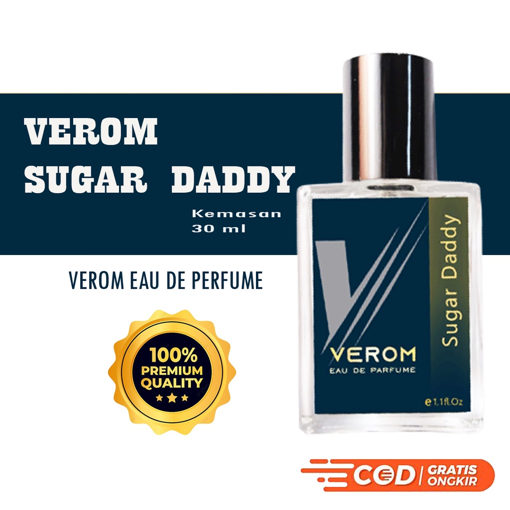 Parfum Verom - Sugar Daddy - Eau De parfum 30 ML - Parfum Pria Wanita Unisex Eau de Perfume Wangi Ta