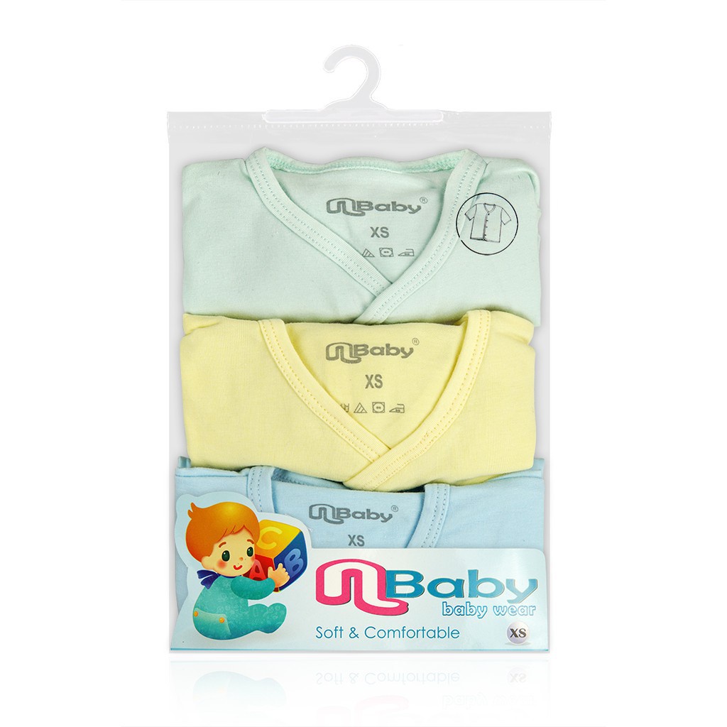 Nbaby Set 3 Baju soft &amp; Comfortable 3226 / 3229 - Setelan Baju Anak Nbaby