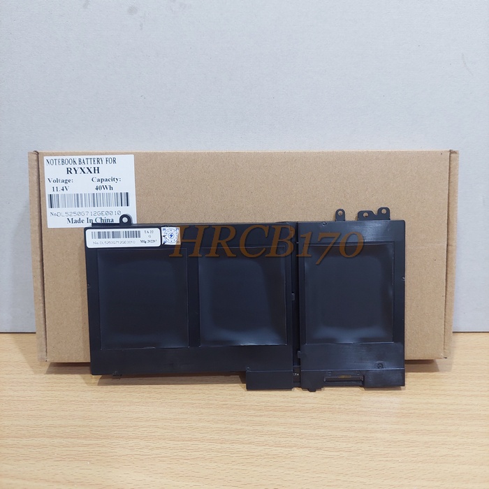 Baterai Batre Laptop Dell E5250 E5270 E5550 E5470 E5450 Series RYXXH -HRCB