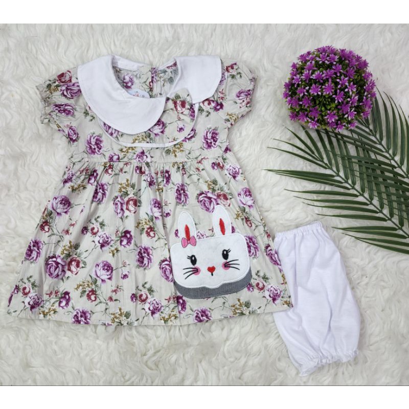 Baju bayi perempuan set dress baby girl