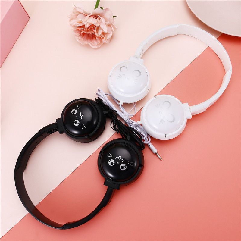 Headphone Macaron Bando J18 + Microphone Extra Bass Earphone - Handsfree - Headset Bando kucing - Handsfree Bando Cat PROMO SEN-AB