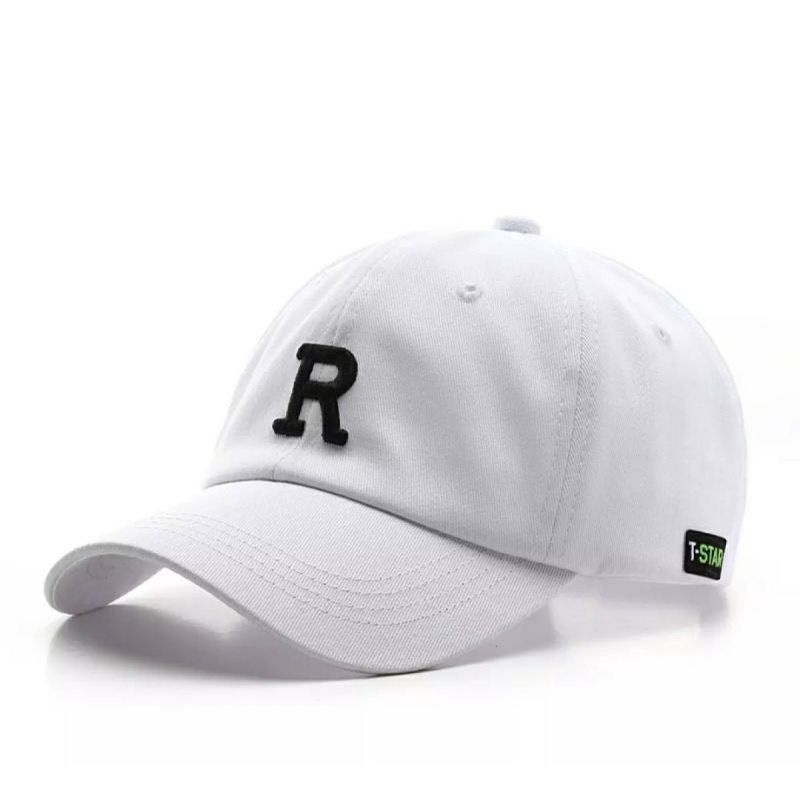 TOPI BASEBALL PRIA DAN WANITA TERMURAH/TOPI BASEBALL LOGO R/TOPI DISTRO BISA BAYAR DI TEMPAT