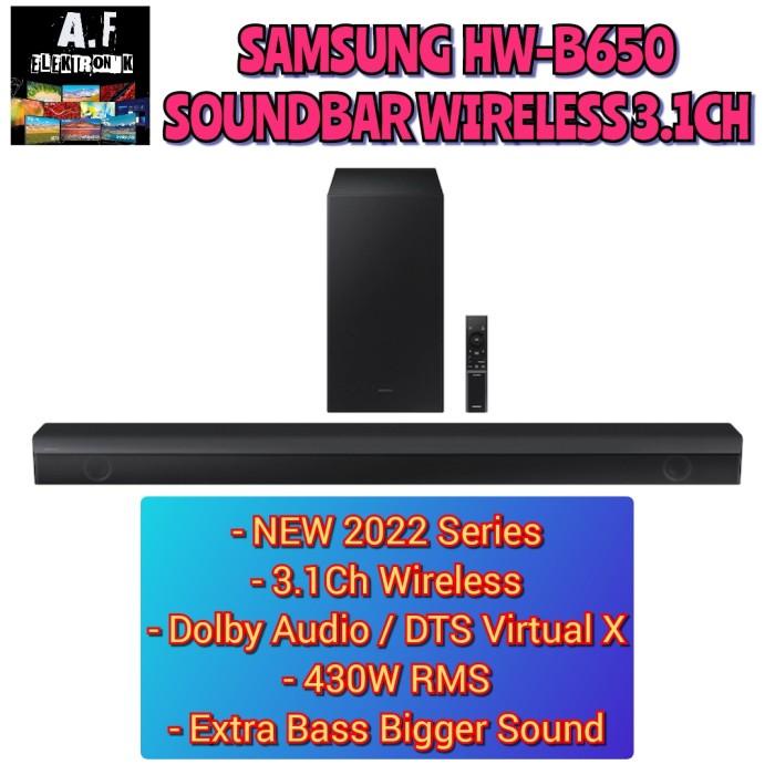 SAMSUNG SOUNDBAR HW-B650 WIRELESS 3.1CH 2022 / HW B650 / HWB650