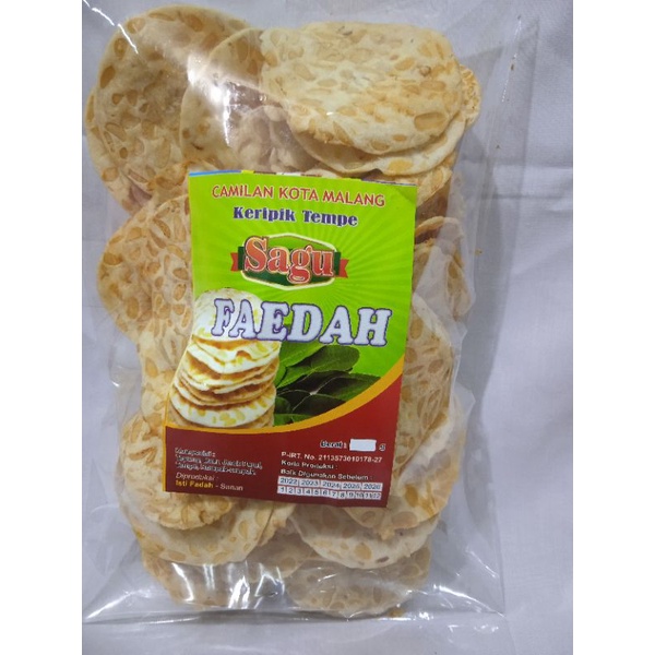 

faedah keripik tempe sagu khas malang 200 gr