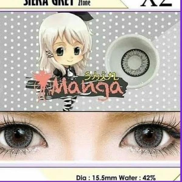 Softlens SHIN MANGA Diameter 15.5mm - Siera Grey, Normal