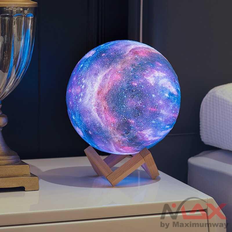 Lampu Meja Pajangan Meja 16 warna dengan Remote lampu emergency mati lampu lilin Tidur 3D Galaxy Bulan Planet Night Light Lamp 16 Color Moon Lamp Galaxy Lamp LED 3D Moon Light Lava Lamp, Star Lamp Moon Night Light Gifts Birthday Gifts Hadiah ulang tahun