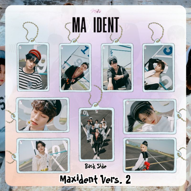 Stray Kids Maxident Acrylic Clear Keychain Gantungan Kunci Akrilik (BACA DESKRIPSI)