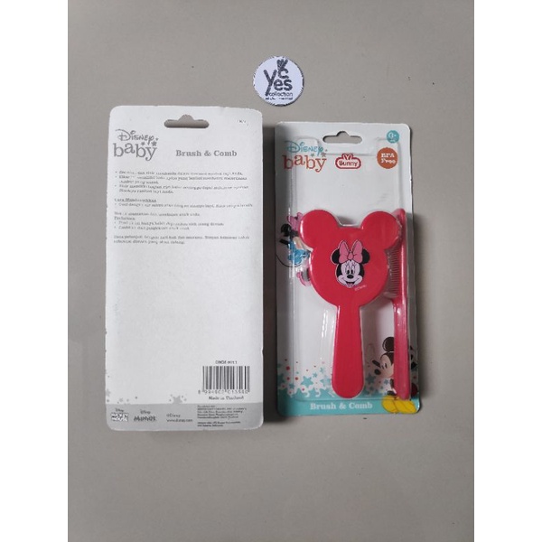 Brush &amp; Comb Disney Bunny Set Paket Sikat &amp; Sisir Lembut BPA Free Bayi Baru Lahir Newborn Cewek Cowok 0+ Bulan