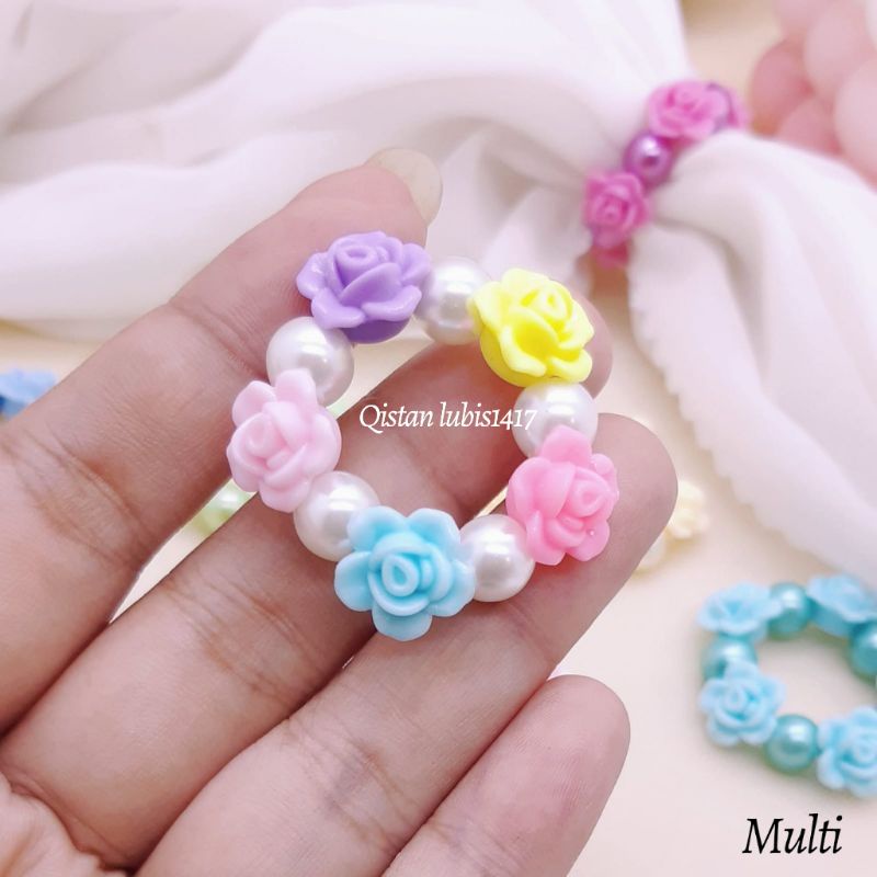 Ring Hijab Rose|Ring Hijab Hand Made|Ring Mempercantik Hijab