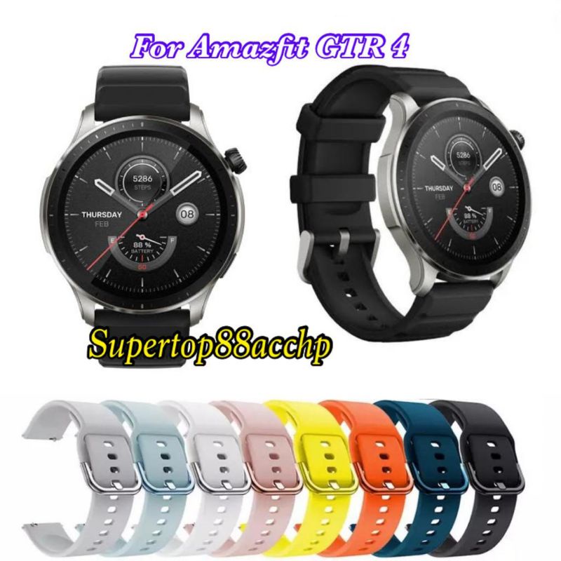 Strap Amazfit GTR 4 Tali Jam Rubber Colorful Buckle Model Active