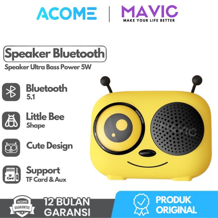 ACOME A15 Speaker Bluetooth 5.1 Little Bee Shape TWS Power 5W