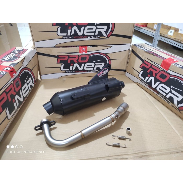 Knalpot Proliner Standard Racing Mio Old Sporty Soul Karbu Fino