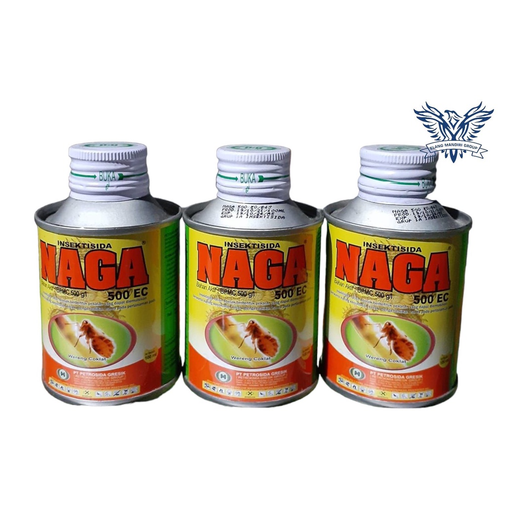 Insektisida Naga 100ml Wereng Coklat Bahan Aktif BPMC 500 g/l