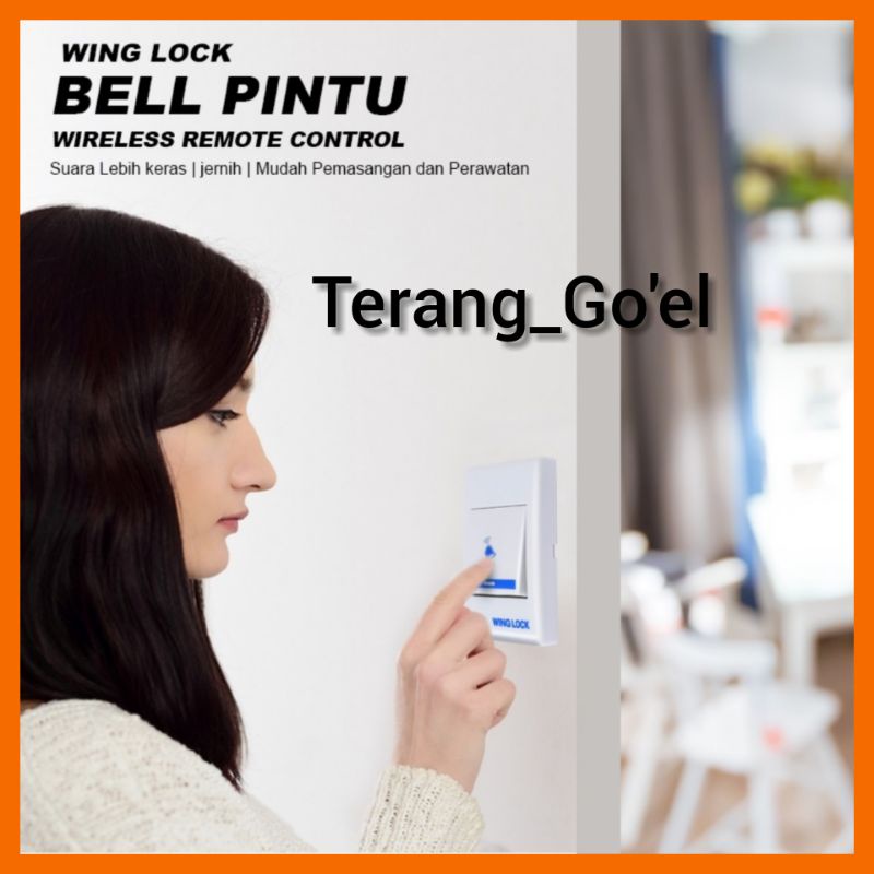 WING LOCK DOOR BELL / BEL RUMAH SINGLE SWITCH
