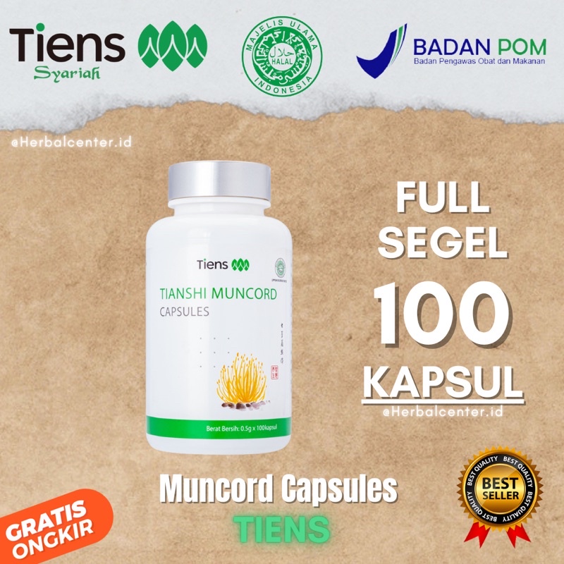 Tiens Muncord Cordyceps Capsule Isi 100 Kapsul | Imunitas Tubuh Tianshi Obat Kuat Stamina Pria Tahan