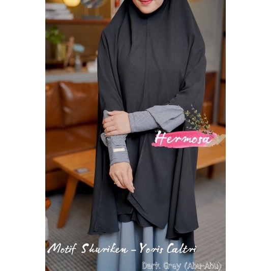 GAMIS YORIS CALTRI MOTIF SHURIKEN/ GAMIS DARK GREY