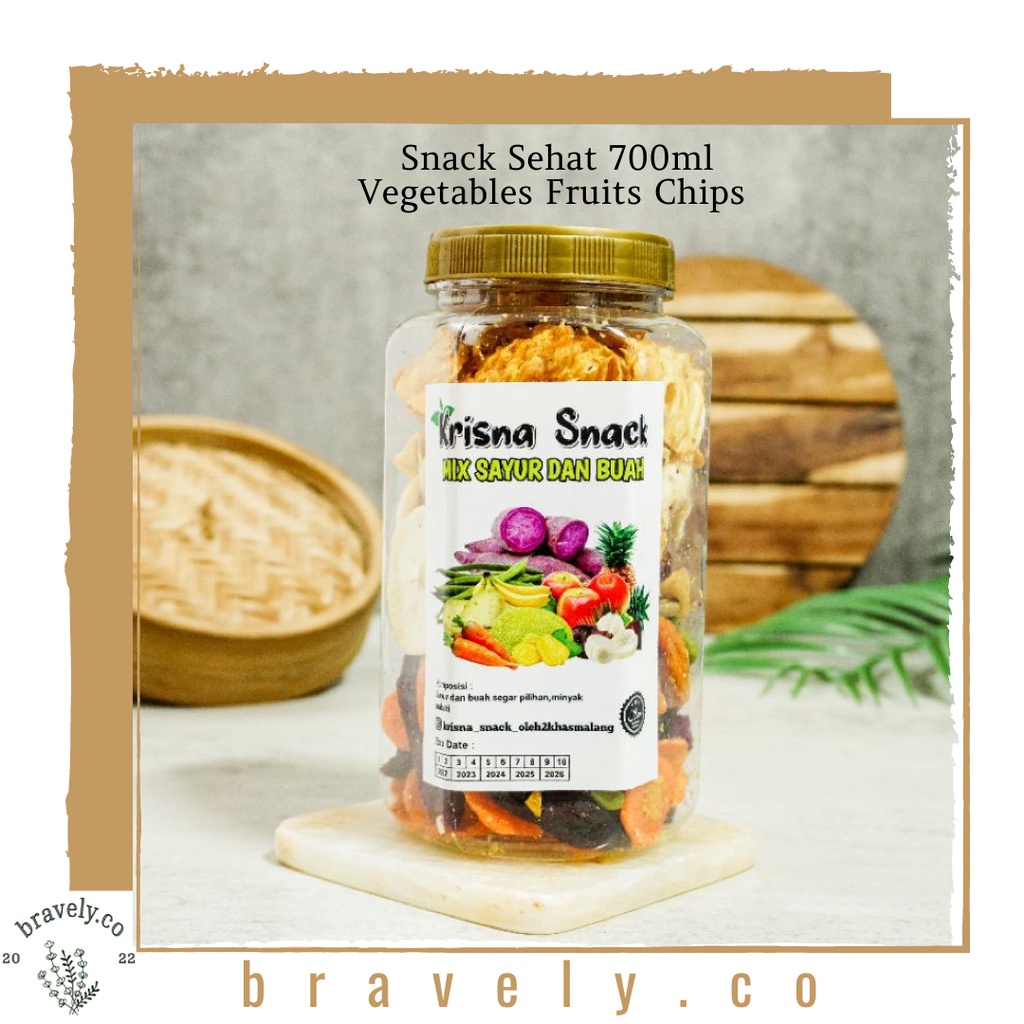 

Camilan Sehat Keripik Sayur Dan Buah Kemasan 700 Ml | Vegetables Mix | Fruits | Buah | Edamame | Nyemil | Jajan | Oleh Oleh | Genehelbshop