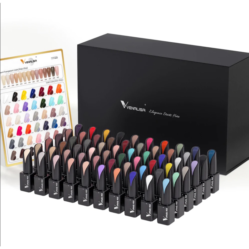 Venalisa set 60Warna  Kutek Gel Polish / Gel Nail Polish ml Venalisa 12ml  / Kutek UV Gel Venalisa