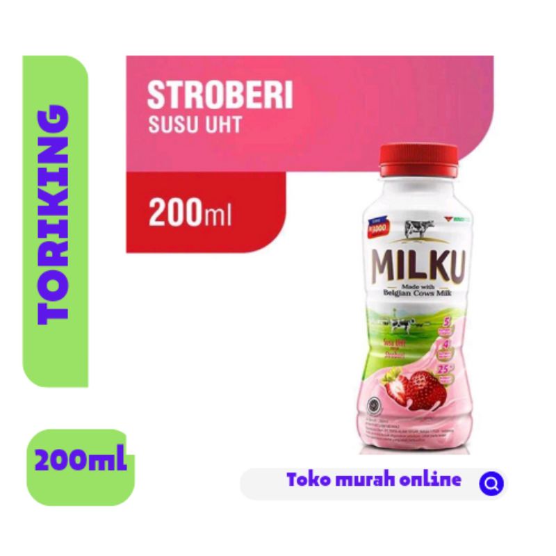 

SUSU MILKU STRAWBERRY 200ml (KARTONAN isi 12 pcs)