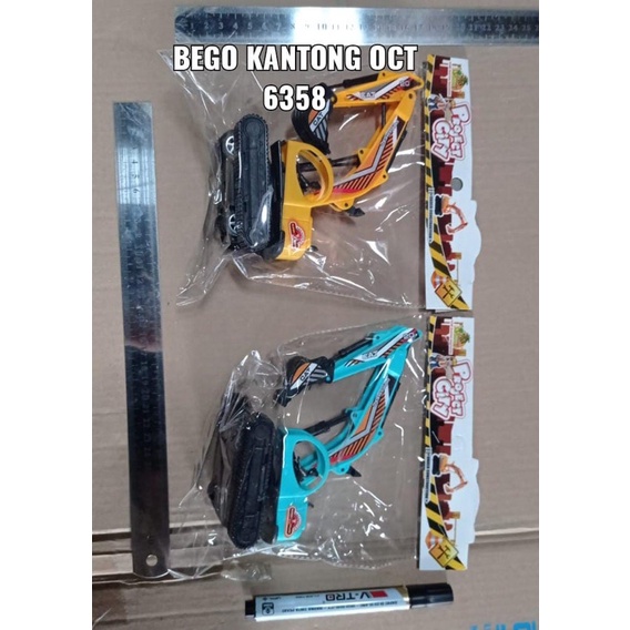 Mainan mobil bego excavator keruk mini OCT 6358//Mainan anak Bego Traktor OCT 6358