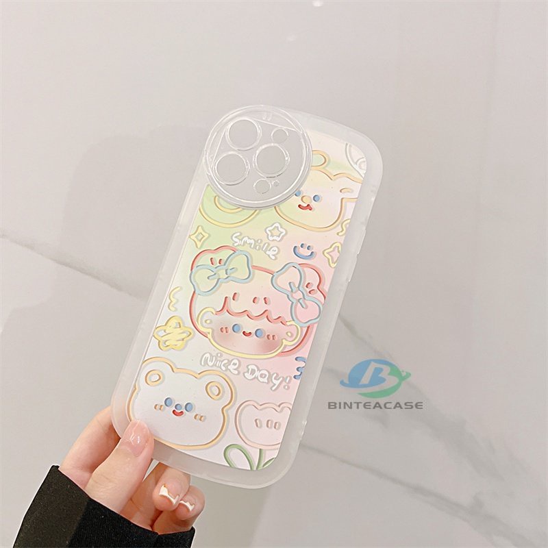 Casing TPU Samsung A14 M14 A04 A04S A13 A02S A03 A03S A23 A30S A11 A12 A51 A20 A30 A50 A52 A20S A10S M11 M12 Motif Bunga Smiley