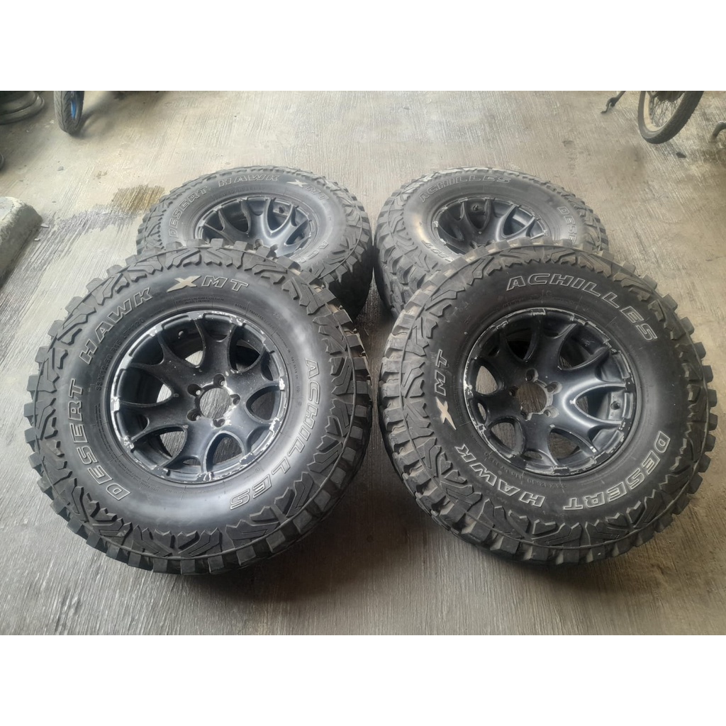 Velg Mobil Bekas Ring 15 Pcd 5x114,3 + Ban 33x10,5 R15