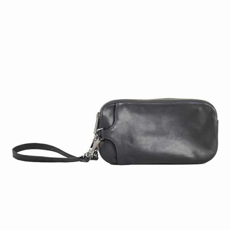 Tas clutch pria wanita kulit asli tas tangan kulit asli garut handbag