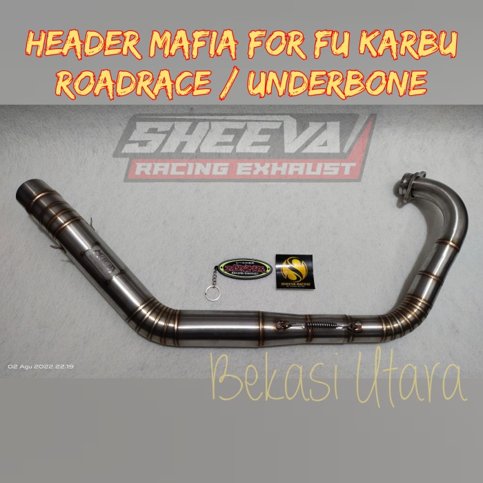 Leher Header Pipa Satria Fu Karbu Semi Roadrace