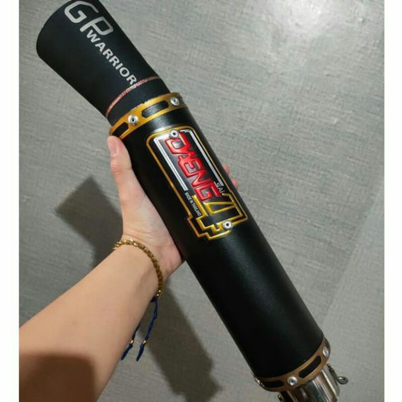 Daengsai4 GP Warrior Canister Only Black Stainless Raider150 Karbu Fi Sonic Wave110 Wave125