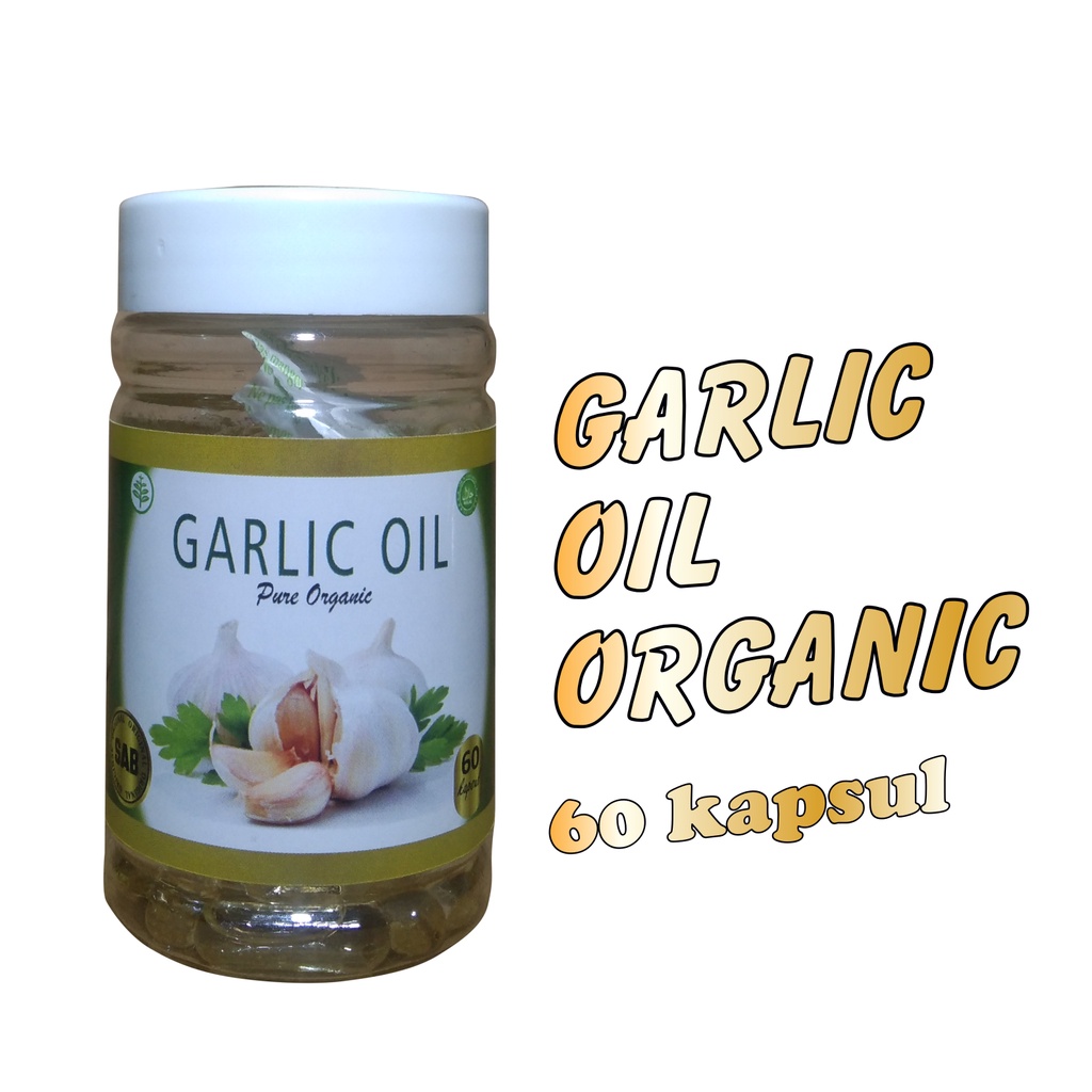 Garlic Oil Pure Organic isi 60 Kapsul Original SAB